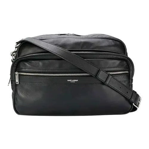 SAINT LAURENT Сумка с принтом LOGO сумка через плечо сумка на плечо стандартная мужская черная