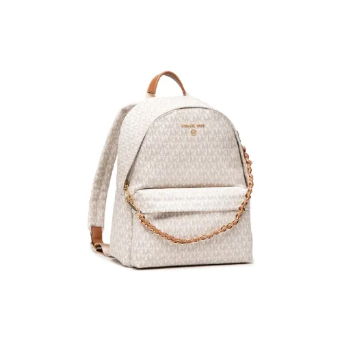 MICHAEL KORS Artificial Leather Backpack Medium Women's Vanilla White и Bay Berry