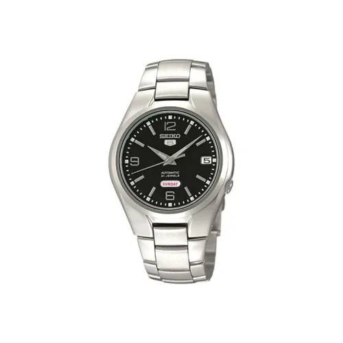 SEIKO SEIKO5 Collection Автоматический Механический Механизм Нержавеющая Сталь Ремешок Часы Унисекс Черный Циферблат