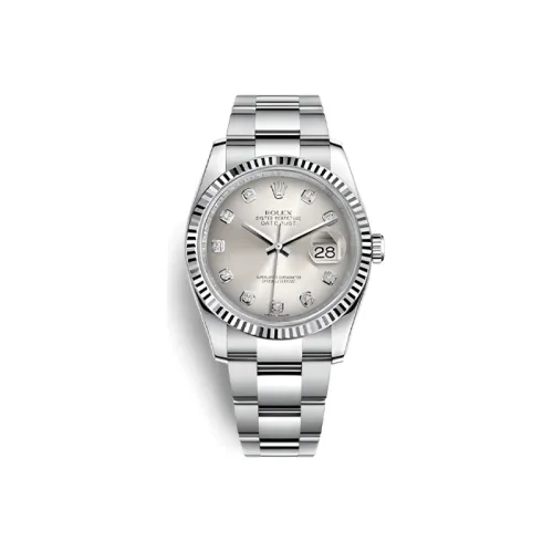 ROLEX Автоматический Механический Механизм Мужские Часы Log Series 36 мм Серебряные