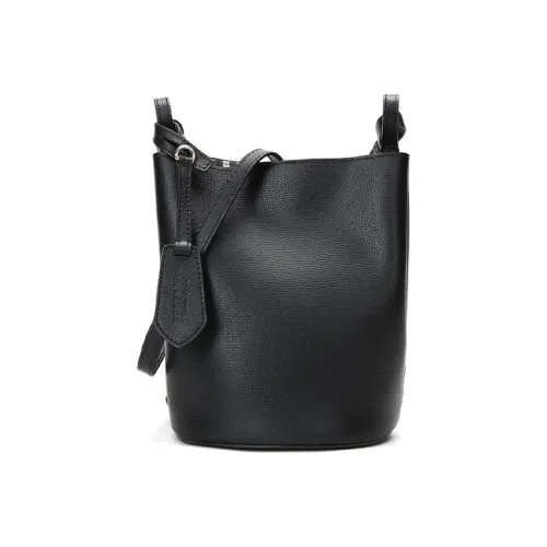 Burberry Кожа Ведрообразные Сумки Сумки через плечо Сумка на плечо Женская Черная