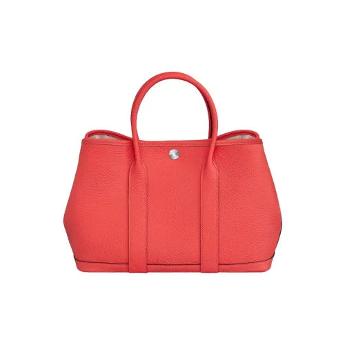 HERMES Garden Party 30 COUNTRY Коровья кожа Садовая сумка Женская Оранжевый Красный