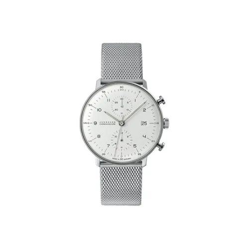 JUNGHANS Автоматический Механический Часы Мужские Max Bill Collection 40mm*14,4mm Белые