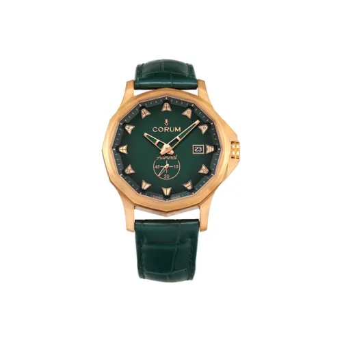 Corum Автоматический Механический Механизм Мужские Часы ADMIRAL Collection 42 мм Зеленые