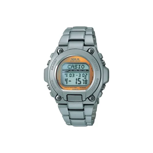 CASIO MR G Series Кварцевый механизм Титановый сплав Ремешок Часы Мужские Апельсин Циферблат часов