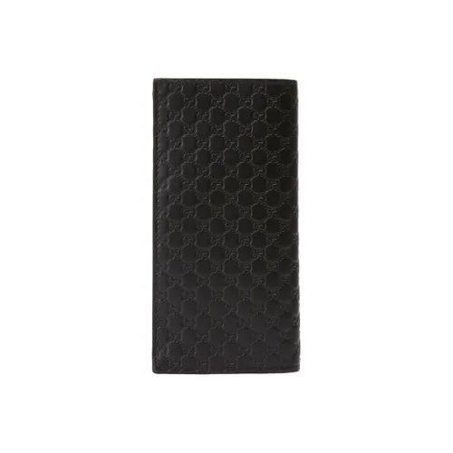 GUCCI Тисненая кожа Кошелек Мужской Черный