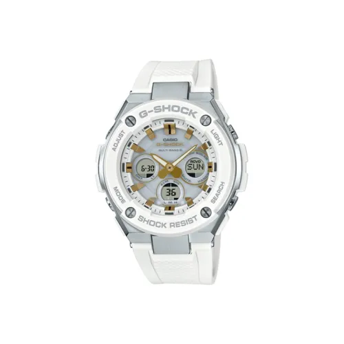 CASIO Солнечный Кварцевый Механизм Часы Мужские Белый Циферблат