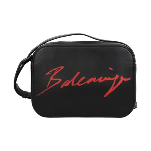 Balenciaga Кожа Плечевая Сумка Женская Черная Красная