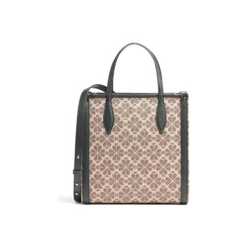 Kate Spade Холст Тоут Сумка Сумка для покупок Сумка через плечо Сумка для женщин Коричневый Черный