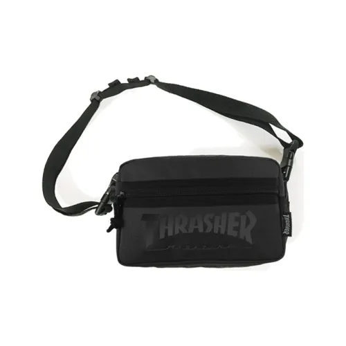 Thrasher Холст Маленькая Сумка через плечо Сумка на плечо Сумка через плечо Унисекс Черная