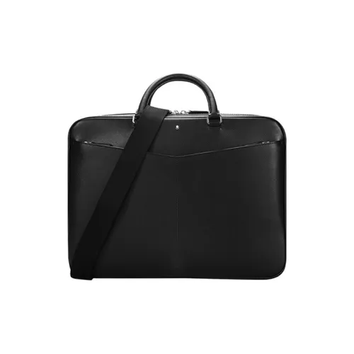 MONTBLANC Корова Кожа Доска для ноутбука Сумка Сумка через плечо Клатч Большой Мужской Черный