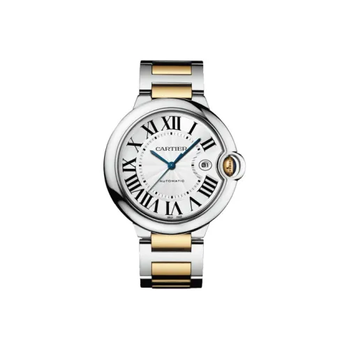 CARTIER Автоматический Механический Механизм Мужские Часы из Коллекции Blue Balloon 42,1 мм Серебряные