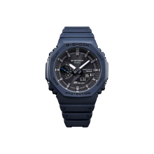 CASIO Солнечный Кварцевый Механизм Мужские Часы Liquid Crystal/Analog Dual Display Series 45,4 мм Черные