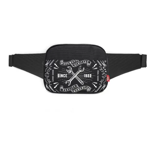Dickies Ткань Одно плечо Через плечо Бананка Обычный Унисекс Черный