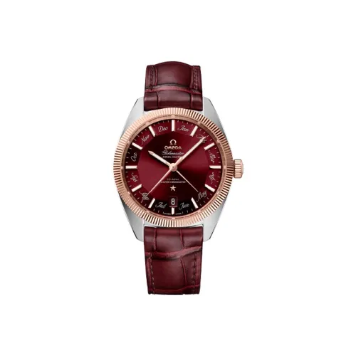 OMEGA Constellation Series Sovereign Watch Автоматический Механический Часы Мужские 41 мм Красный Циферблат Часов