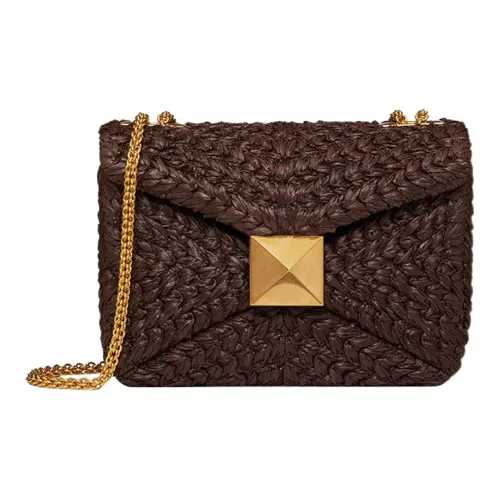 Valentino Плетеная соломенная сумка через плечо Женская