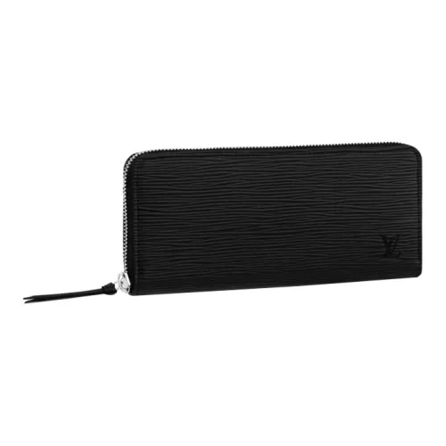 LOUIS VUITTON CLÉMENCE Series Коровья кожа Клатч Кошелек Стандартный Женский Черный