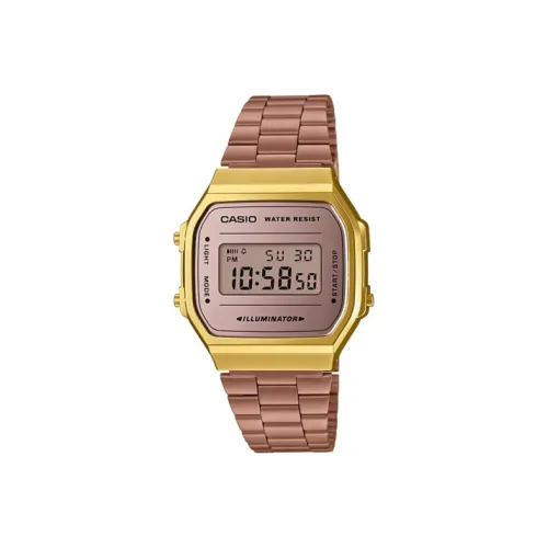 CASIO Vintage Collection A168 Кварцевый механизм нержавеющий стальной ремешок часы для мужчин красный циферблат модель A168WECM 5EF
