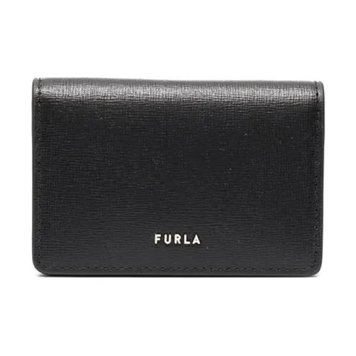 Furla Вавилон GRAIN LEATHER Кожаный кошелек для карт и монет женский черный