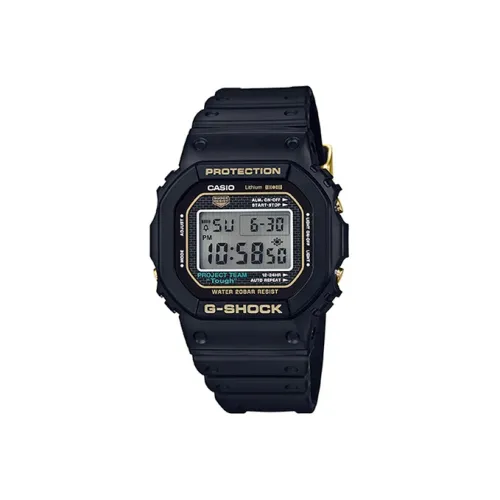 CASIO G-Shock Classic Collection Кварцевый механизм Смольный ремешок Часы Мужские Черный циферблат