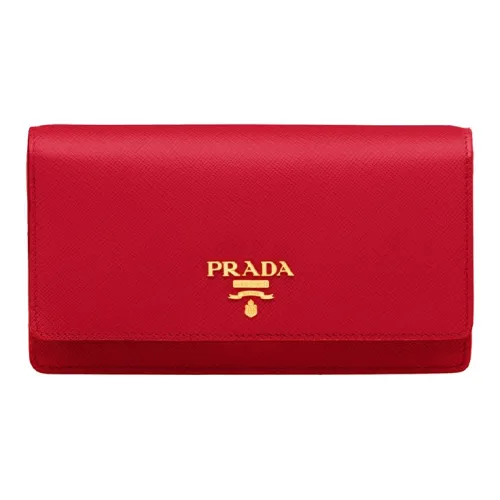 PRADA Luggage Collection Мини Женский Красный