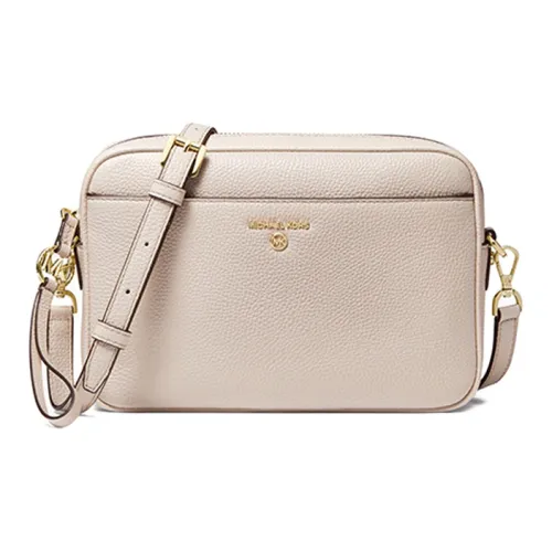 MICHAEL KORS Jet Set Charm Коровья кожа Сумка через плечо Большая Женская Светлый песочный