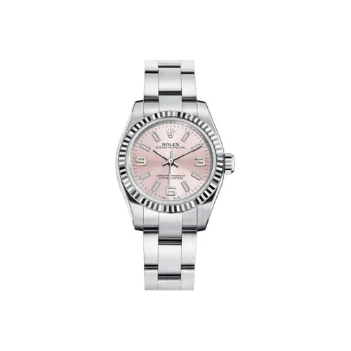 ROLEX Автоматический Механический Movement Женские Oyster Perpetual Часы Розовые
