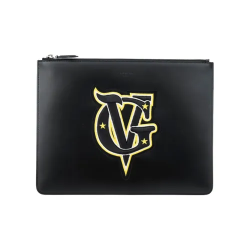 Givenchy Кожа Коровья кожа Клатч Монета Кошелек Унисекс Черный