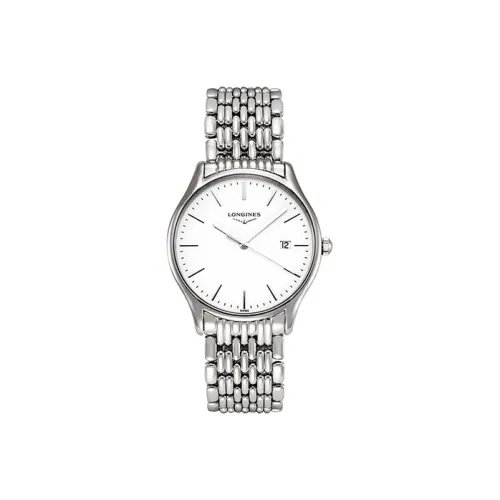 LONGINES Quartz Механизм Мужские Часы Lvya Collection 35 мм Белые
