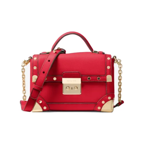 MICHAEL KORS Cori Кожа Коробка Сумка Сумка через плечо Маленькая Сумка Женская Красная