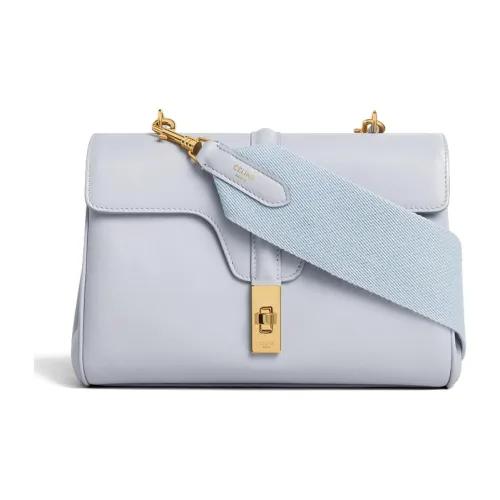 CELINE Smooth Коровья Кожа Плечевая Сумка Женская Светло-Серый