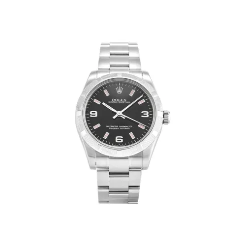 ROLEX Автоматический Механический Movement Женские Oyster Perpetual Часы 31 мм Черные