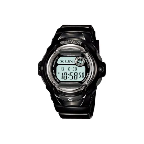 CASIO Малыш G Коллекция Кварцевый механизм Смольный ремешок Часы Женские Черный циферблат BG 169R 1