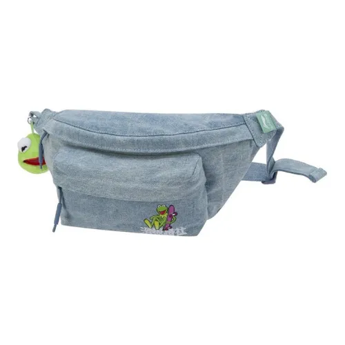 LiNing Disney Коллаборация Muppet Comet Products Ткань Бананка Обычный Унисекс Джинсовый синий