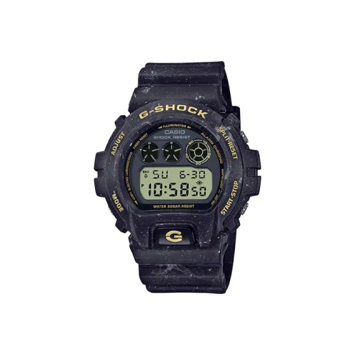 CASIO SQUAD Series SEA Wave Theme Кварцевый механизм Смольный ремешок Часы Мужские Черный циферблат