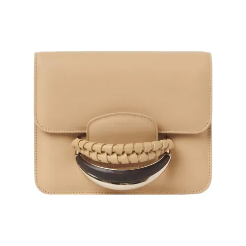 Chloe Kattie Телячья кожа Сумка через плечо Женская Коричневая