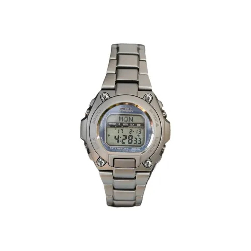 CASIO G-SHOCK MR G Коллекция Электронный Механизм Титановый Сплав Ремешок Часы Мужские Серебристый Циферблат