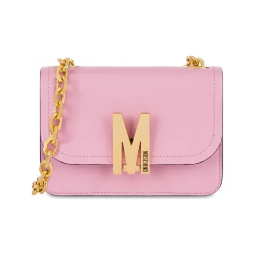 MOSCHINO Сумка через плечо из коровьей кожи женская розовая