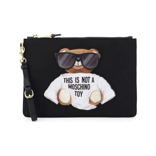 MOSCHINO Полиэстер Клатч Унисекс Черный