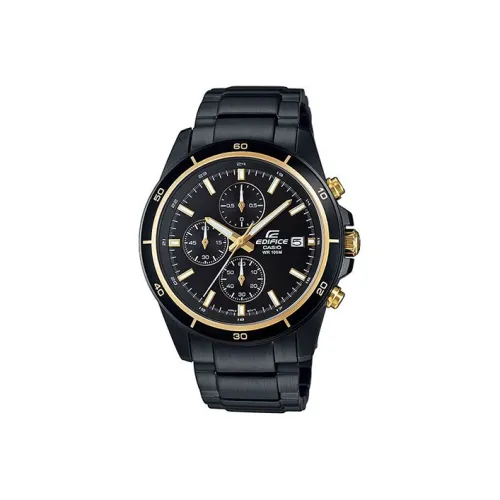 CASIO EDIFICE Collection Кварцевый механизм нержавеющая сталь ремешок часы для мужчин черный циферблат