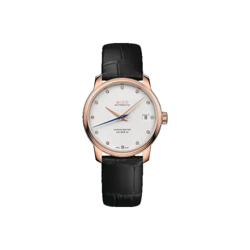 Mido Baroncelli Collection Автоматический Механический Механизм Женские Часы 34 мм Белый Циферблат