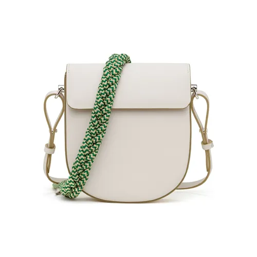 JESSIE JANE Сумка через плечо из коровьей кожи маленькая унисекс цвет экрю