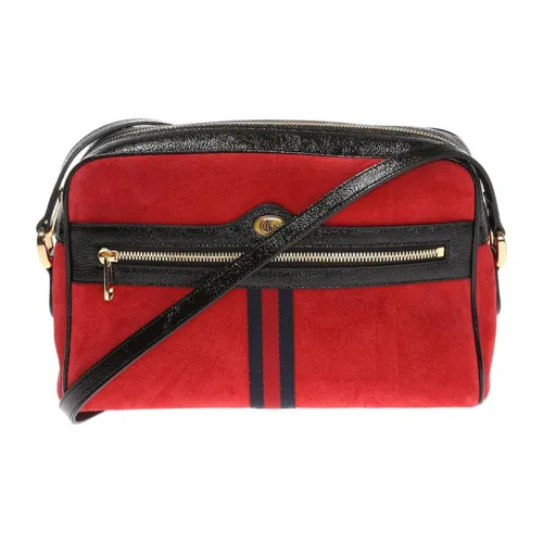 GUCCI Лакированная кожа замша сумка Camera сумка через плечо женская