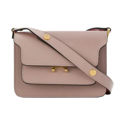 MARNI Основная часть кожа аккордеонная сумка сумка сумка через плечо мини женский нежно-розовый