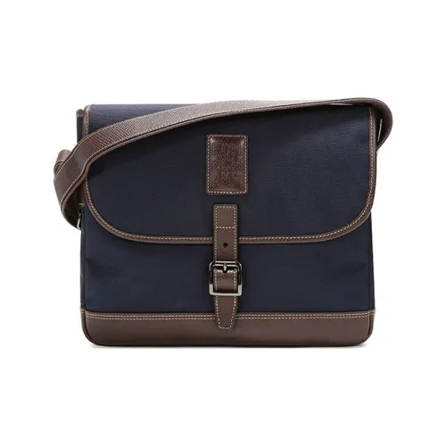 LONGCHAMP Le Pliage Ткань с кожаными вставками Сумка через плечо Сумка на плечо Мужская Синяя