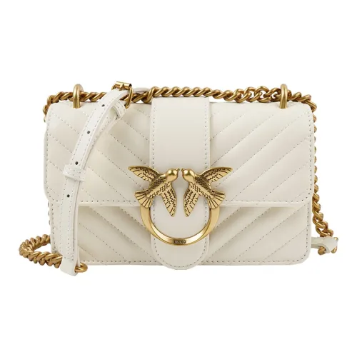 PINKO Quilt Овчина Swallow Сумка Сумка через плечо Мини Женская Белая
