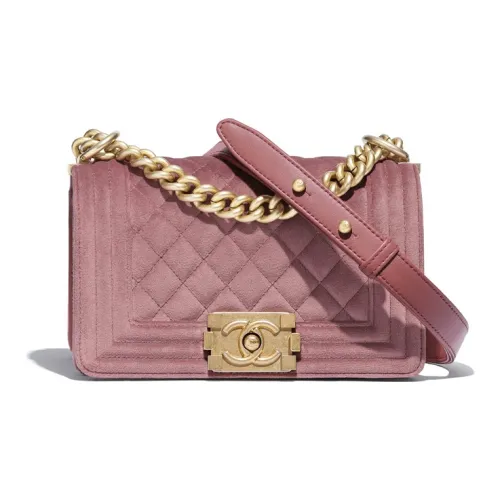 CHANEL LEBOY Вельветовая сумка с цепочкой сумка через плечо маленькая сумка женская розовая