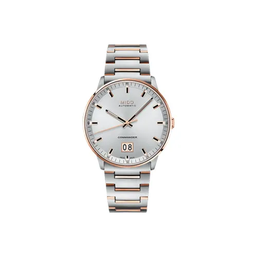MIDO Автоматический Механический Мужской Часы Commander 42 мм Серебряные
