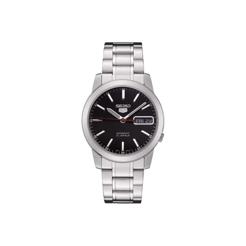 SEIKO Автоматический Механический Механизм Мужские часы SEIKO5 38мм*38мм Черный