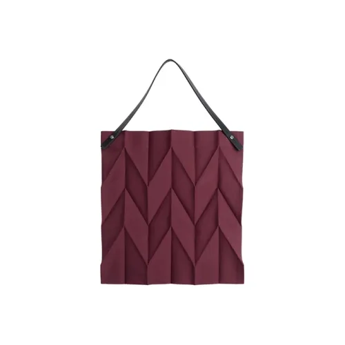 ISSEY MIYAKE Iittala Коллаборация Полиэстер Тоут Сумка Сумка для покупок Сумка на плечо Сумка Женская Темно-красная